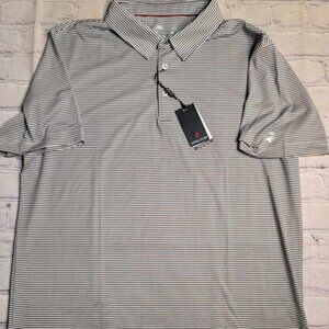 Michel Rouen Performance‎ Striped Polo Size XL